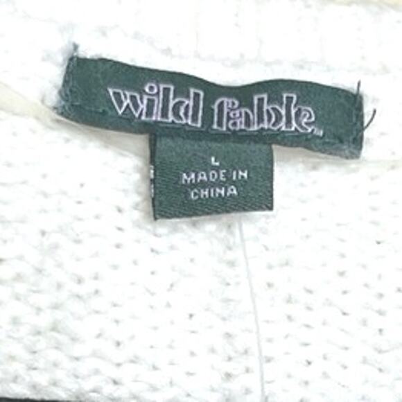 Wild Fable Ruffled Sweater, Cream Color, Cozy, Coquette - Picture 4 of 7